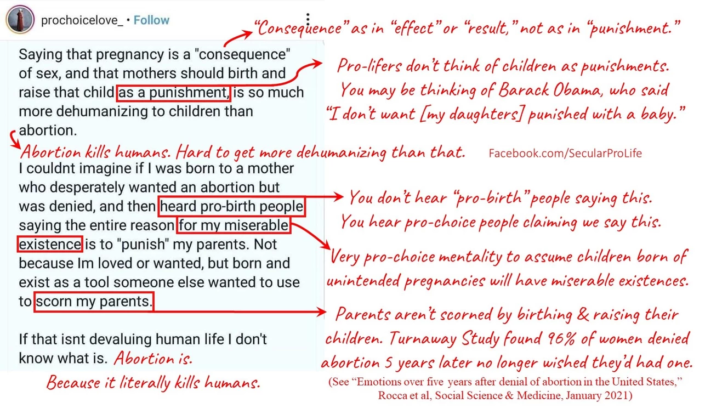 Please stop confusing pro-choice viewpoints with ours.