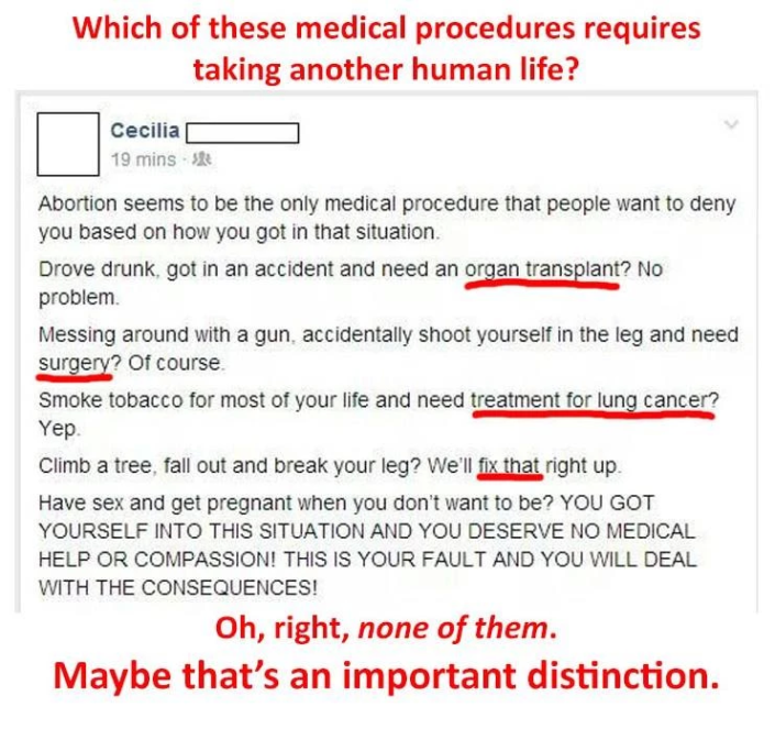 How do you keep missing the most central premise of the pro-life view? Abortion kills humans.
