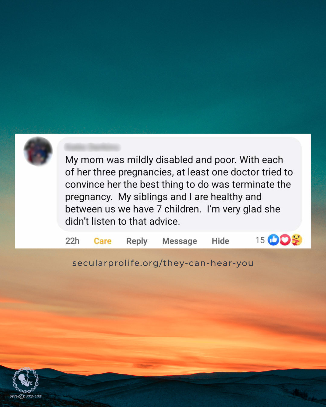 very glad she didn’t listen