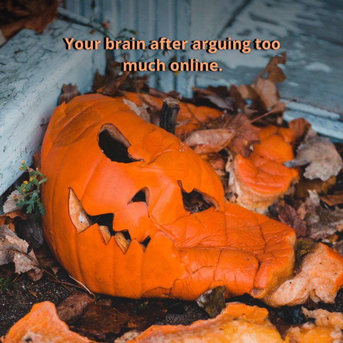 10 arguing too much online (pumpkin)
