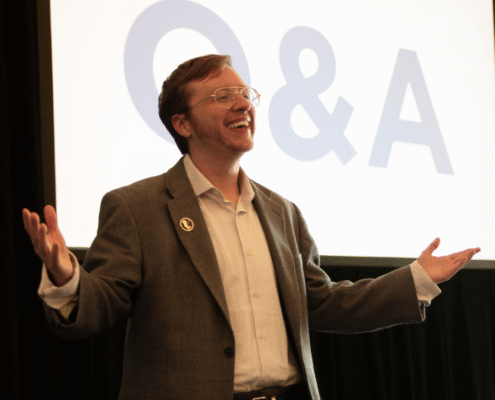 Herb Geraghty speaking