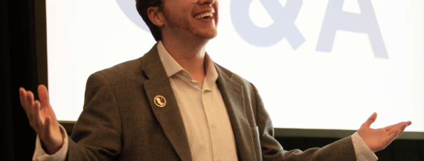 Herb Geraghty speaking