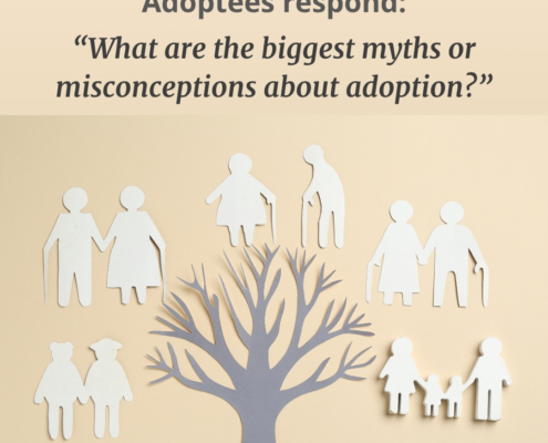 biggest myths - adoptees respond - family tree cutouts