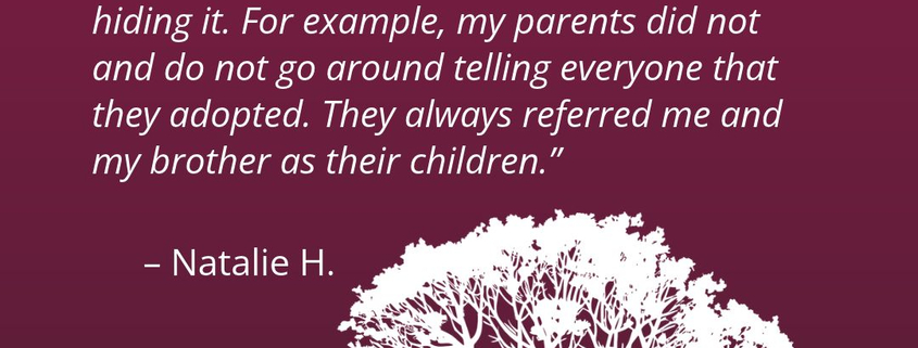 Adoption Stories Natalie H Adoptee